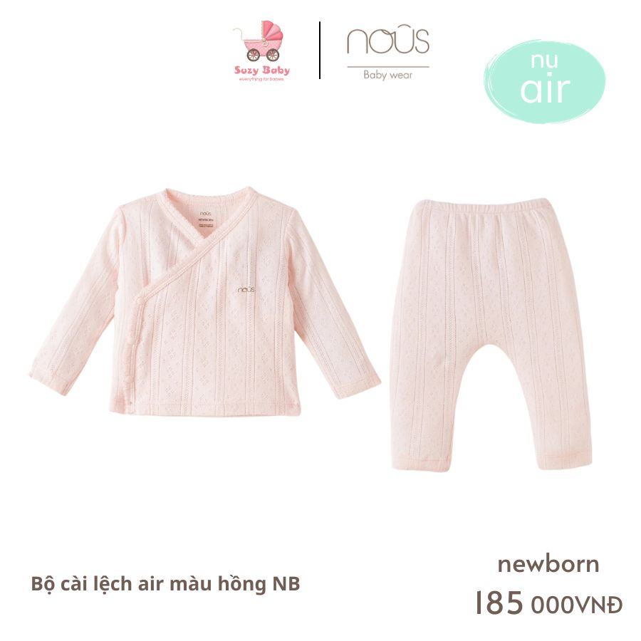 Bộ cài lệch Nous newborn cho bé sơ sinh các mẫu mới