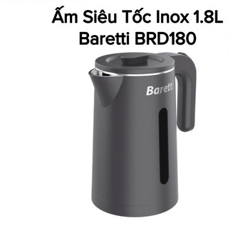 [THANH LÝ HÀNG TRƯNG BÀY] ẤM SIÊU TỐC INOX 2 LỚP 1.8L BARETTI BRD182 GDPT