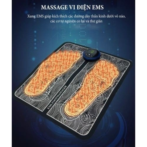 Thảm Massage Chân EMS Giúp Lưu Thông Khí Huyết, Thảm massage chân trị liệu đau mỏi bằng xung điện