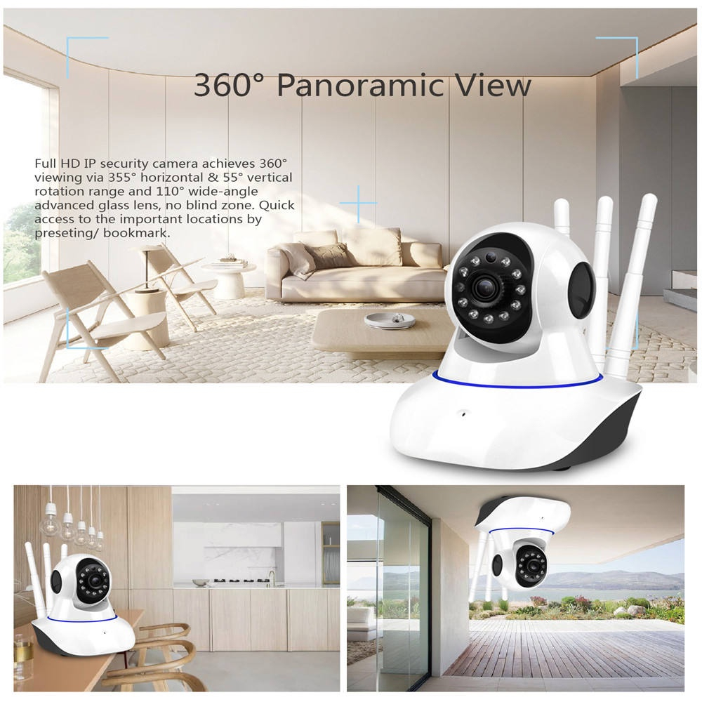 XIAOMI SMART NET IP CCTV 1080P CCTV WiFiCamera Smart Home Security Camera IP CCTV CCTV 360 PTZ Baby / Pet / Nann