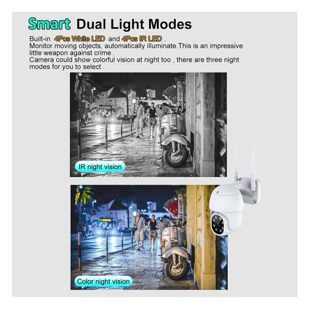 XIAOMI Camera An Ninh CCTV V380 HD 1080P Wifi Không Dây, Chống Thấm Nước, Hỗ Trợ Tầm Nhìn Ban Đêm | BigBuy360 - bigbuy360.vn