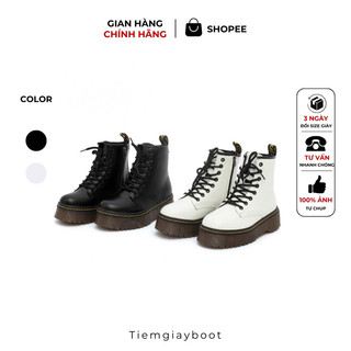 Giày Boot Kéo Khóa Cherry Boot CC01 Full Box, Giày Bốt Nữ Đế 5cm Onfeet Cực Xinh - Tiệm Giày Boot