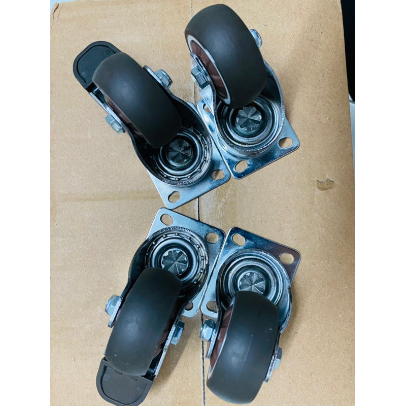 Bánh xe cao su xi niken cao cấp, bánh đẩy êm, ,chống ồn