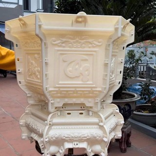 Khuôn đúc chậu lục giác 60 nhiều hoa văn ( Nhựa abs siêu bền, khuôn có lòng trong dễ dàng sử dụng)