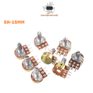 Chiết áp đôi 5k wh148-b5k 15mm chất lượng tốt
