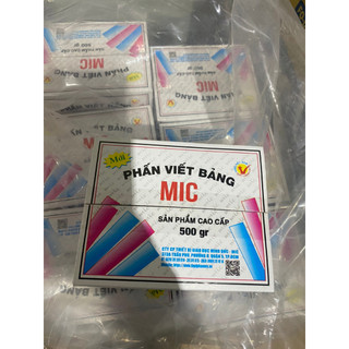 Hộp 100 viên phấn trắng bụi thạch cao mic - 500g