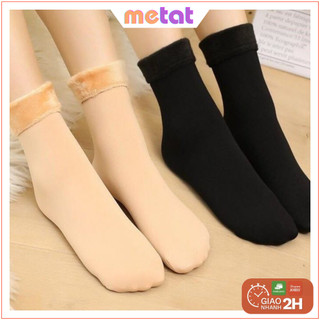  Tất Nữ Lót Lông Siêu Ấm Tất Giữ Nhiệt Mùa Đông Chất Nhung Dày Dặn Hàng Đẹp Chuẩn Loại 1 - Mê Tất Official 
