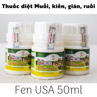 Thuốc diệt muỗi, kiến, gián, ruồi fen usa 50 ml - không mùi, hiệu quả