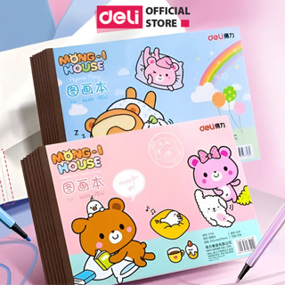 Vở Vẽ Học Sinh Tập Tô Màu Cho Bé A4/B5 Deli - Sổ Tô Màu Sổ Vẽ học sinh Giấy Dày Mịn Hạn Chế Lem Màu Chất Liệu An Toàn