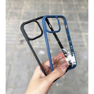 Ốp lưng Likgus cho iPhone 16 Pro/ 15 Pro Max/ 15 Plus/ 14 Pro Max/ 13 Pro Max lưng trong viền màu
