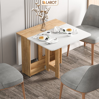 Bàn ăn gấp gọn thông minh có bánh xe di chuyển phong cách Hàn Thương hiệu Larot- LP97.41( không có ghế)