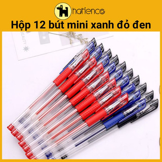 Hộp 12 bút gel, bút nước mini xanh đỏ đen tím