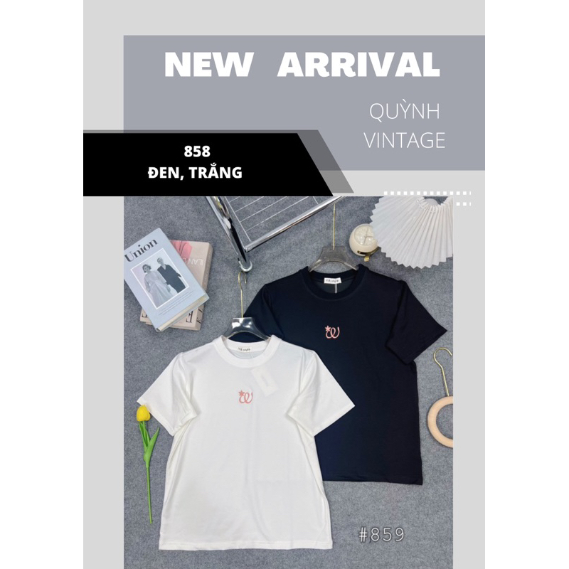859 - Áo BABYTEE LOGO Quỳnh vintage
