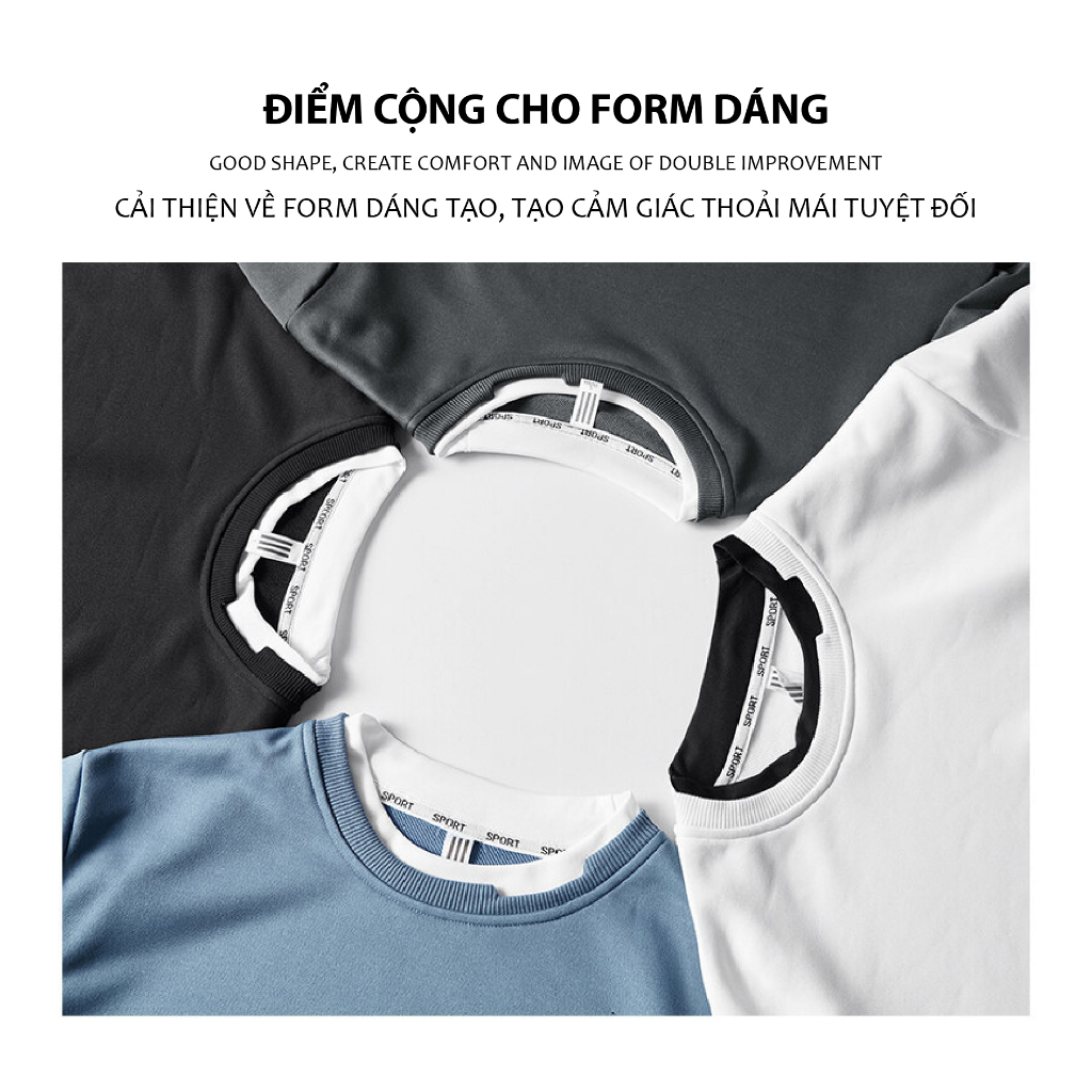 Áo thun nam dài tay FUNS mã TT22 áo nỉ phông trơn cổ tròn áo giữ nhiệt cao cấp thời trang thu đông  nhiều màu phong cách