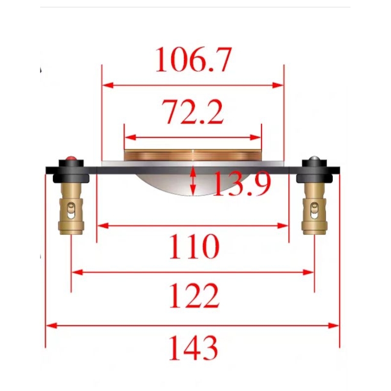 Coil treble 750 PA  dây đồng tròn