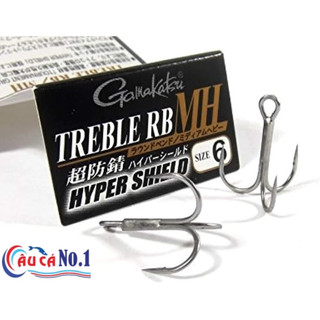LƯỠI BA TIÊU GAMAKATSU TREBLE HOOK RB/MH HYPERSHIELD