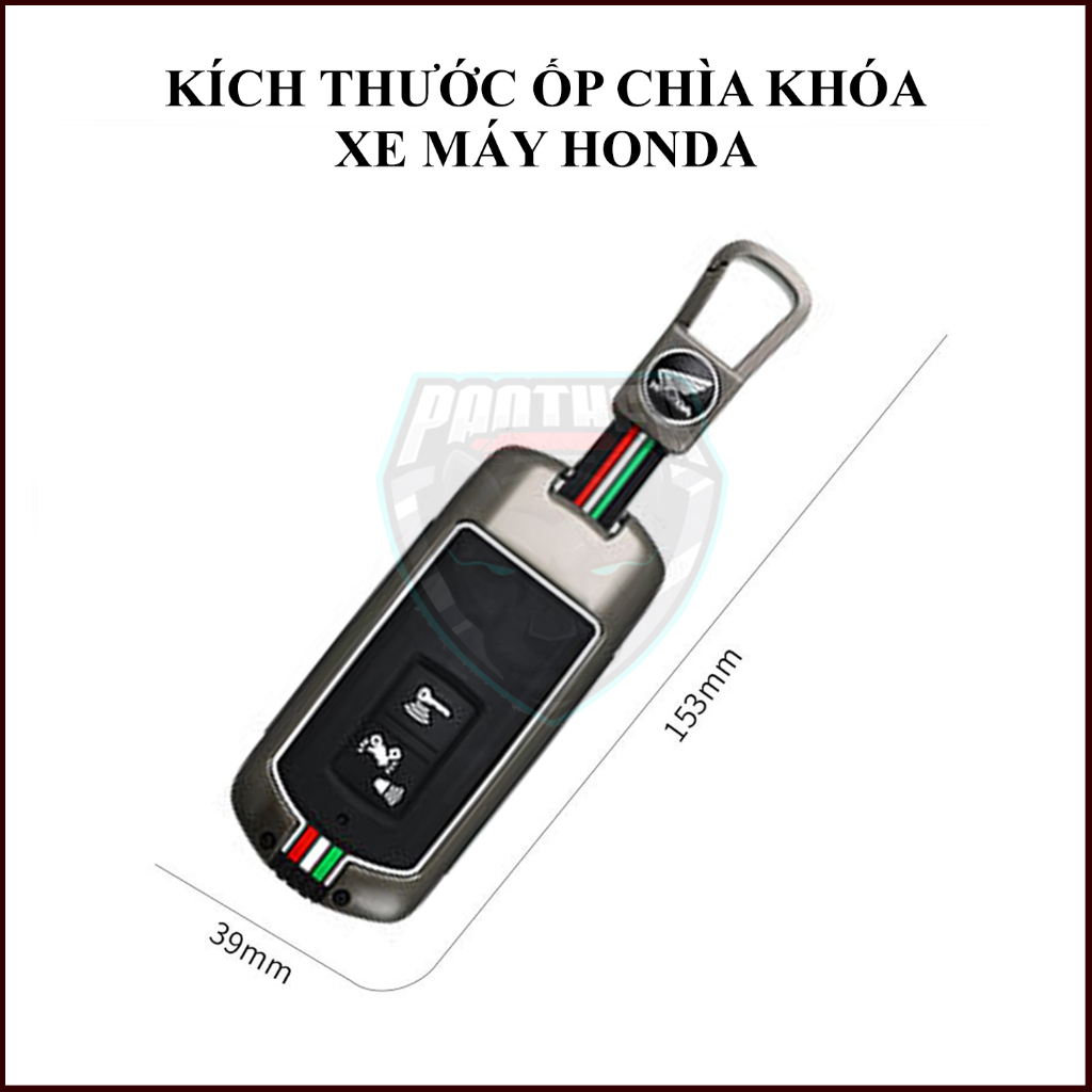 Ốp Chìa Khóa Xe Máy Honda Air Blade, Lead, Vario Chìa Khóa 2 Nút Họa Tiết Cờ Ý Lịch Lãm Sang Trọng