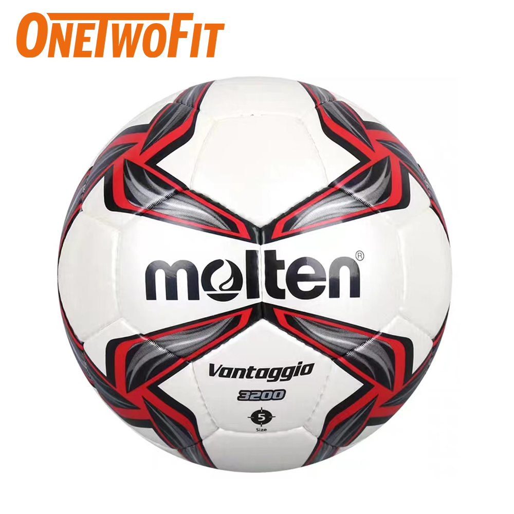OneTwoFit Kích thước bóng đá 5 bóng đá nóng chảy chống trượt mềm PU da bóng đá