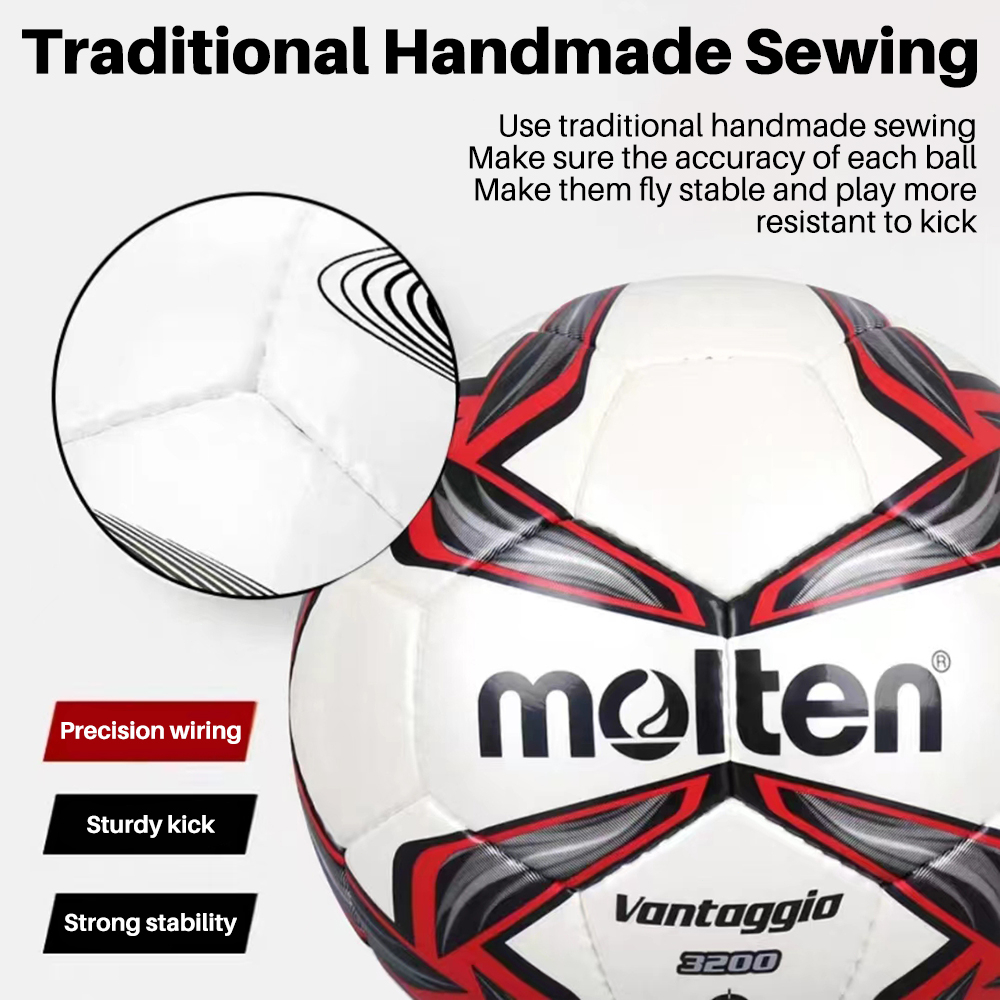 OneTwoFit Kích thước bóng đá 5 bóng đá nóng chảy chống trượt mềm PU da bóng đá