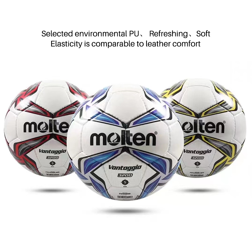 OneTwoFit Kích thước bóng đá 5 bóng đá nóng chảy chống trượt mềm PU da bóng đá