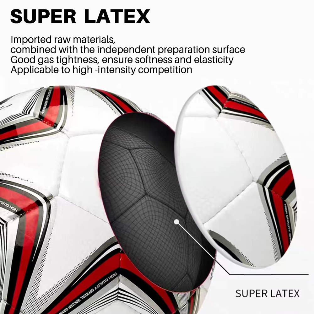 OneTwoFit Kích thước bóng đá 5 bóng đá nóng chảy chống trượt mềm PU da bóng đá