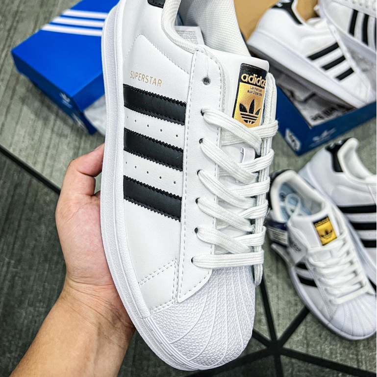 Giày _Adidas Superstar tem vàng, Giày Thể Thao Nam Nữ_Adidas Sò Hàng Chuẩn S.C Full Phụ Kiện | BigBuy360 - bigbuy360.vn