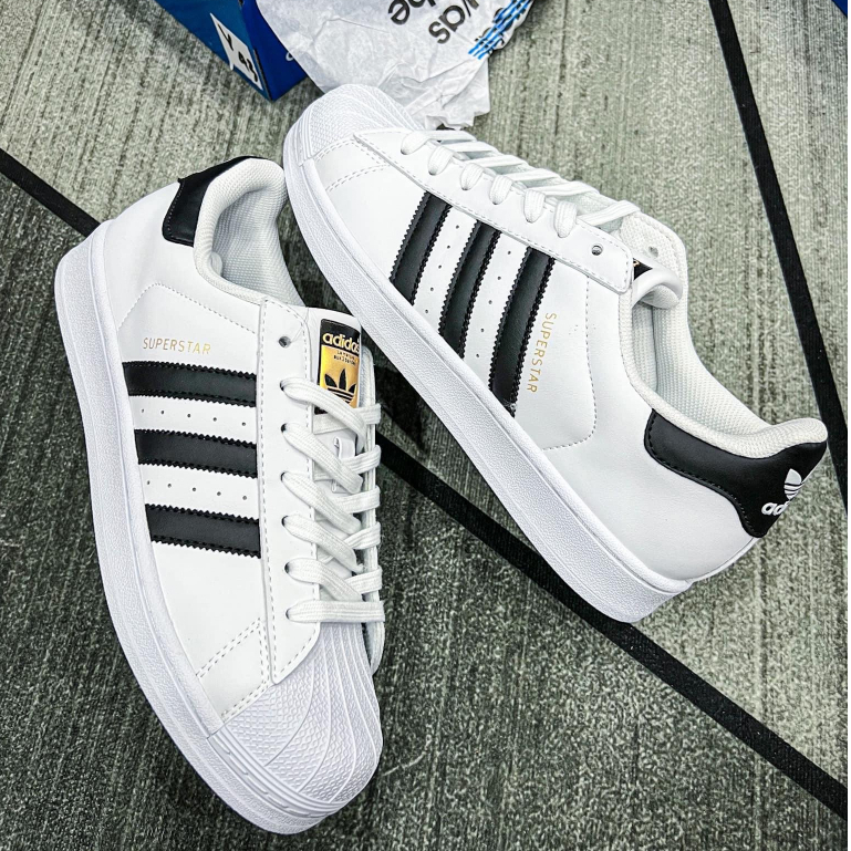Giày _Adidas Superstar tem vàng, Giày Thể Thao Nam Nữ_Adidas Sò Hàng Chuẩn S.C Full Phụ Kiện | BigBuy360 - bigbuy360.vn