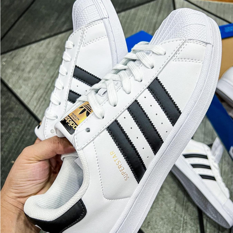 Giày _Adidas Superstar tem vàng, Giày Thể Thao Nam Nữ_Adidas Sò Hàng Chuẩn S.C Full Phụ Kiện | BigBuy360 - bigbuy360.vn