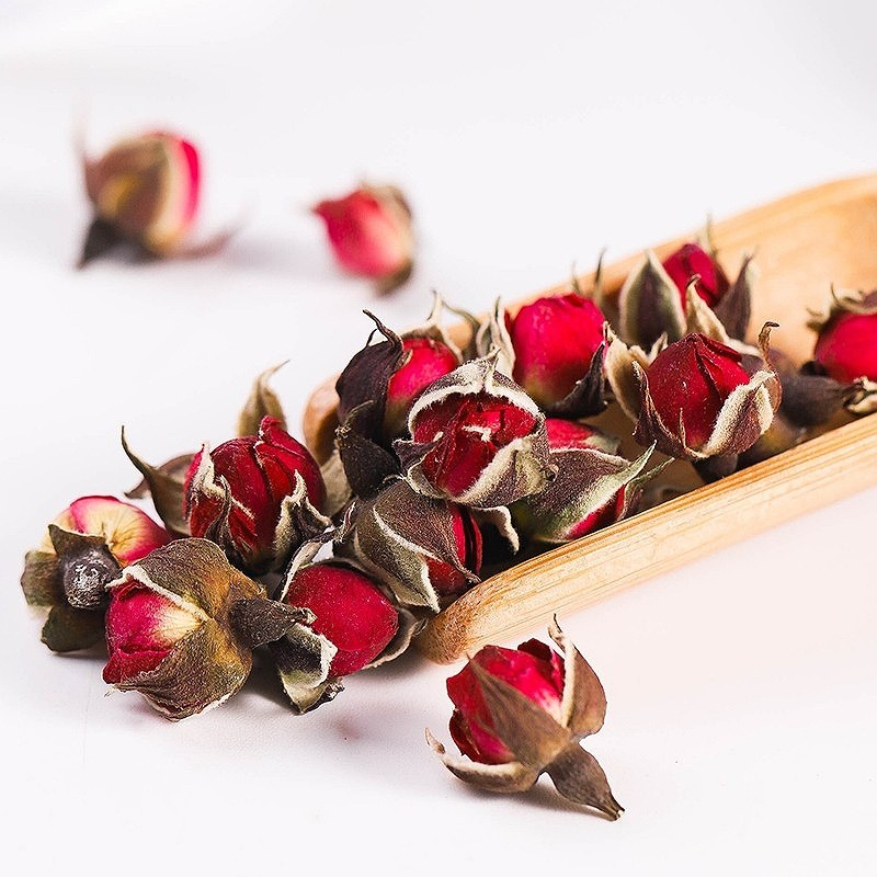 Trà Hoa Hồng Tây Tạng 100gr Sấy Khô Mộc Quê Nguyên Nụ Thơm Đẹp Da, Chống lão hóa