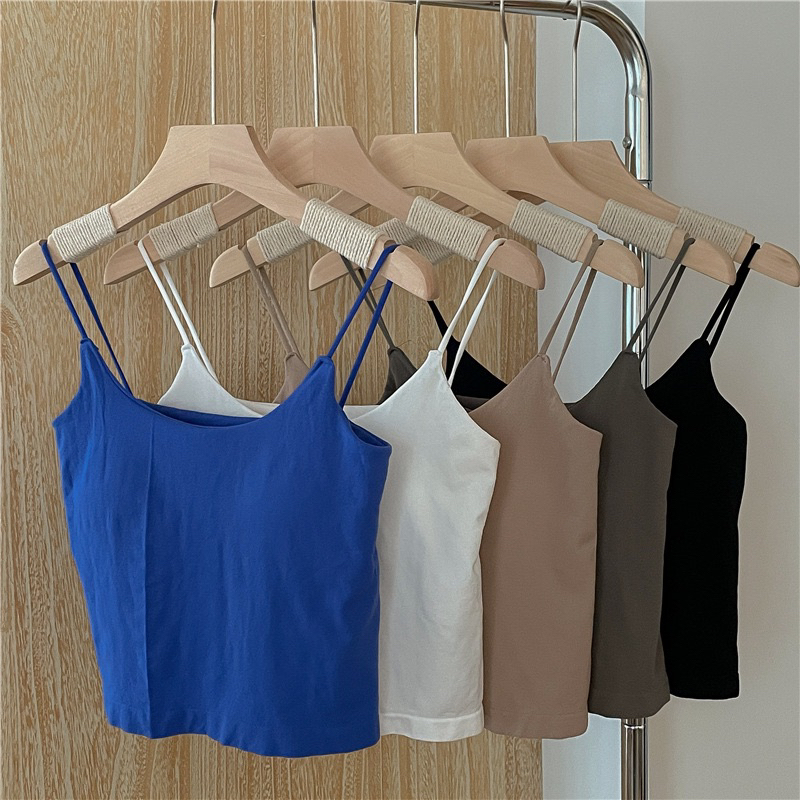 Áo 2 dây Dáng Dài, Có Sẵn Mút, dày dặn, mềm mịn