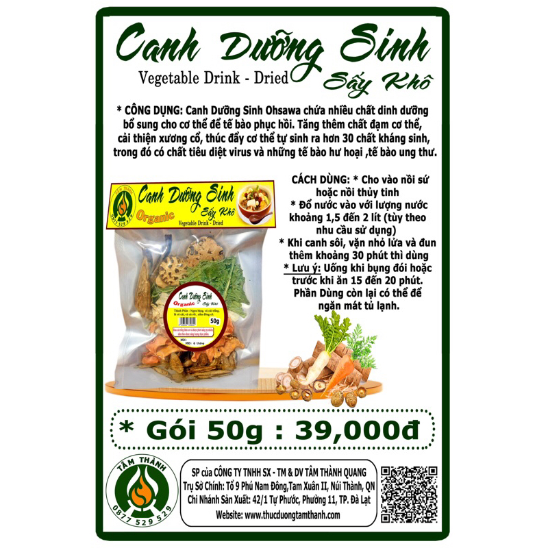 Canh dưỡng sinh sấy khô