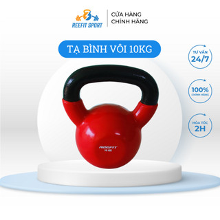 Tạ bình vôi tạ quai xách tạ ấm bọc cao su cao cấp 10kg Reefit Sport