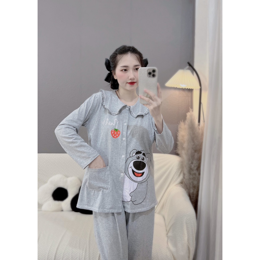 Bộ đồ bầu và sau sinh thu đông MẶC NHÀ ĐẸP GIÁ RẺ có khóa cho bé ti tiên lợi CHẤT MÁT NHẸ SIÊU THÍCH