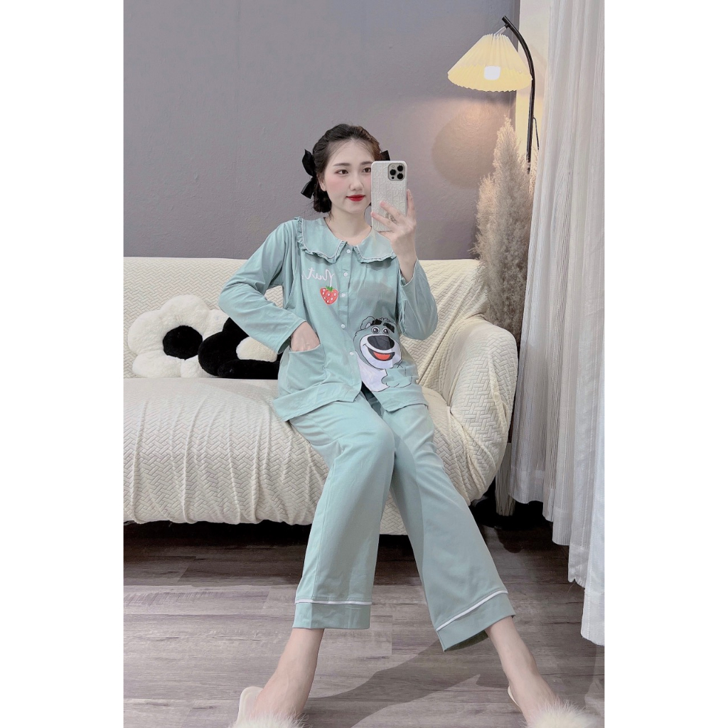 Bộ đồ bầu và sau sinh thu đông MẶC NHÀ ĐẸP GIÁ RẺ có khóa cho bé ti tiên lợi CHẤT MÁT NHẸ SIÊU THÍCH