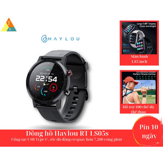 Đồng hồ thông minh Haylou RT LS05S theo dõi nhịp tim 24h, đo SpO2, 12 chế độ luyện tập thể thao