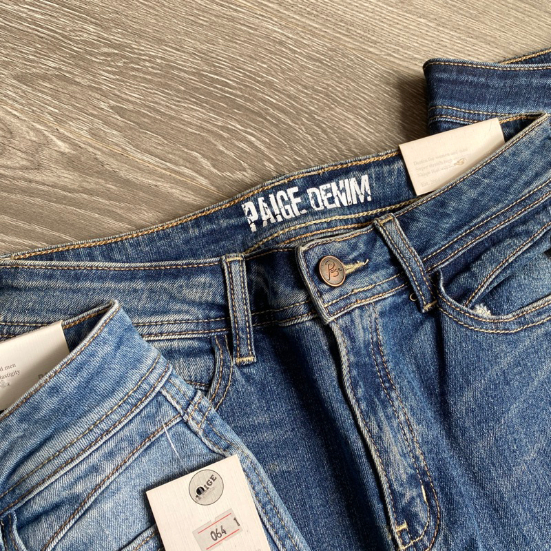 Jeans Bag tua ống Paige denimm