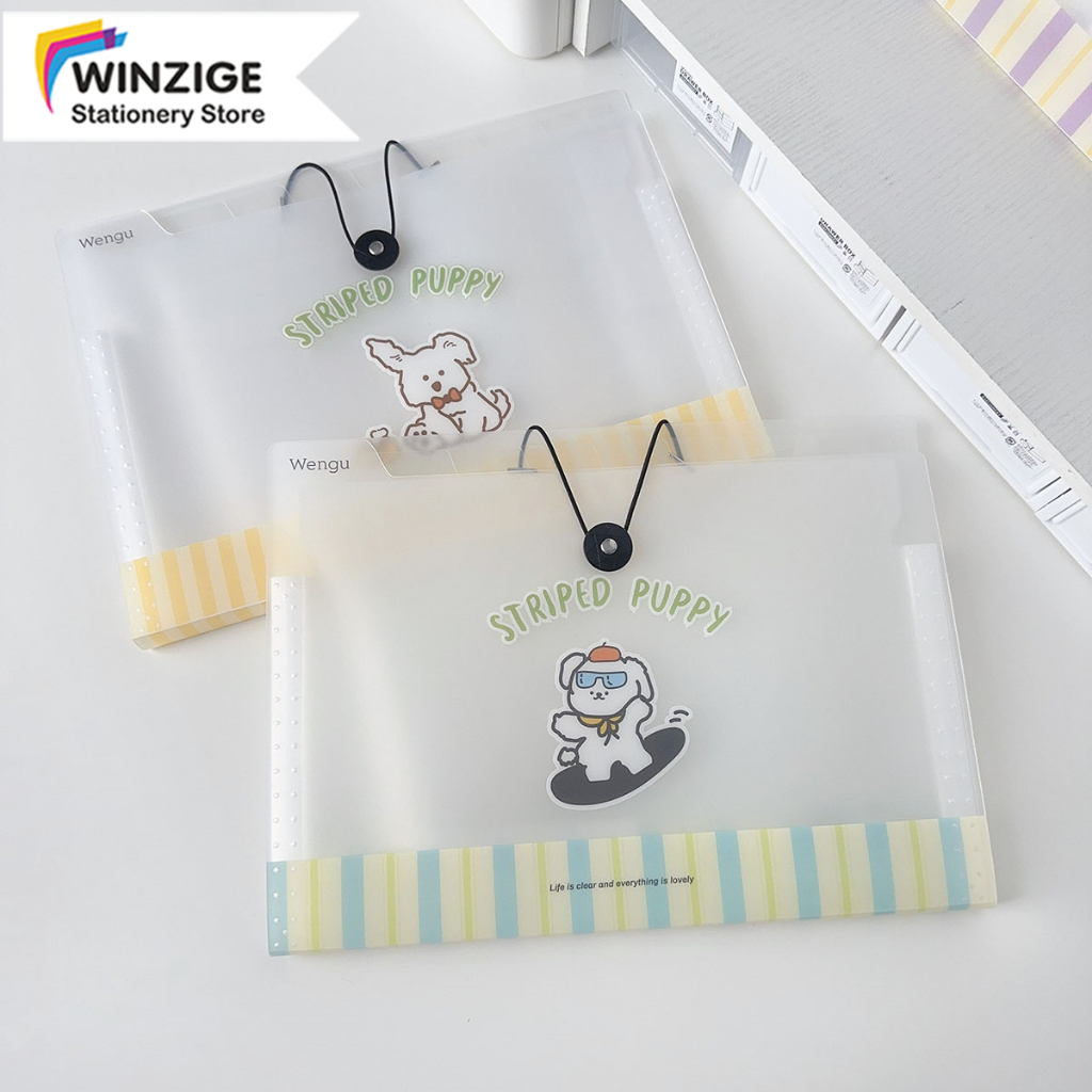 Winzige A4 Túi đựng tài liệu cute tệp đựng tài liệu nhiều 8 ngăn kẹp file túi đựng tài liệu A4 phụ kiện văn phòng phẩm