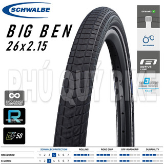 Vỏ / lốp xe đạp loại không gấp schwalbe big ben tire