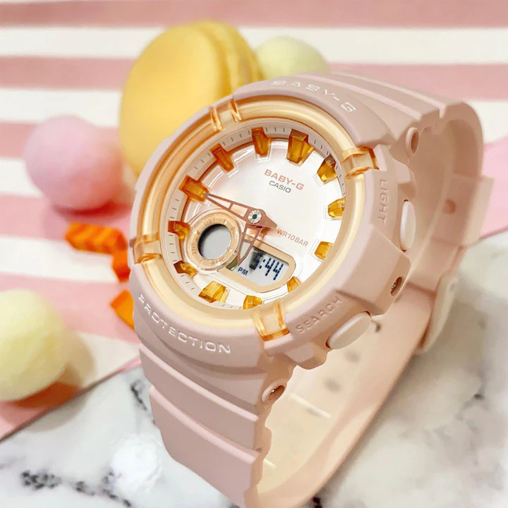 Đồng Hồ Nữ Casio Dây Nhựa Chính hãng Casio BABYG BGA-280SW-4ADR