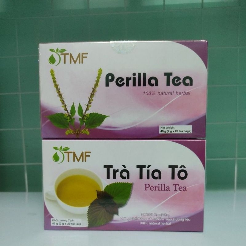 Trà Tía Tô hộp 20 túi lọc Giúp giải cảm, giảm ho, làm đẹp da, nám, tàn nhang Siêu Thị Sức Khoẻ 365
