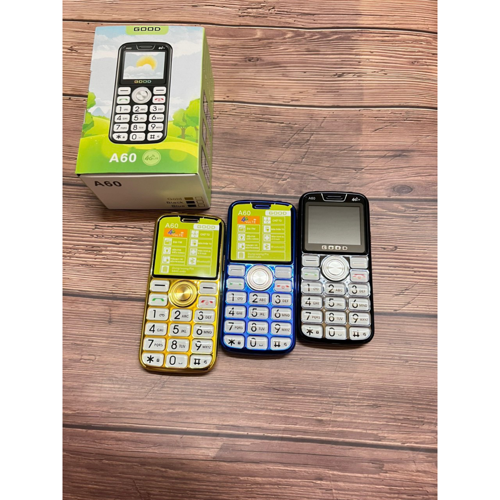 Điện thoại người gìa Good A60 - Bàn phím to - Pin trâu - Sạc Type C sạc nhanh - Máy chắc chắn - Bảo hành 12 tháng