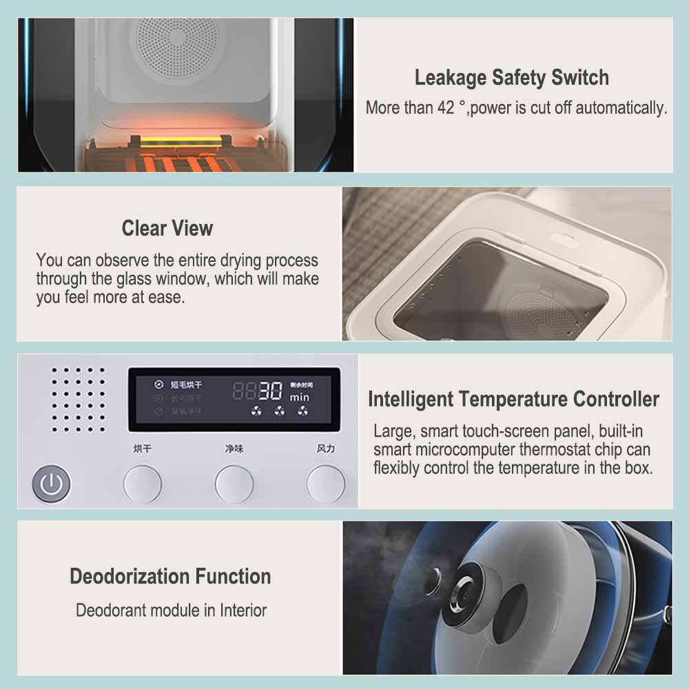 Hộp sấy lông cho thú cưng chó mèo PET MARVEL 2024