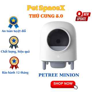 MÁY DỌN PHÂN MÈO PETREE MINION 2023 KẾT NỐI APP WIFI BLUETOOTH - PET SPACE X
