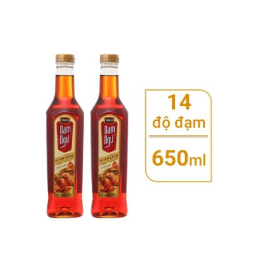 Nước Mắm Chấm Nam Ngư Nhãn Vàng, nắp nhựa chai 650ml