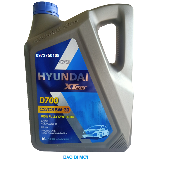 Dầu nhớt ô tô máy dầu HYUNDAI XTEER Diesel Ultra C3 5W30_SN_6L