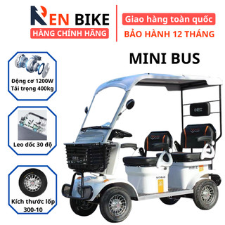Xe điện minibus pukuo 4 bánh, phiên bản nâng cấp 2024 mới nhất với nhiều cải tiến về động cơ, động cơ 1200w