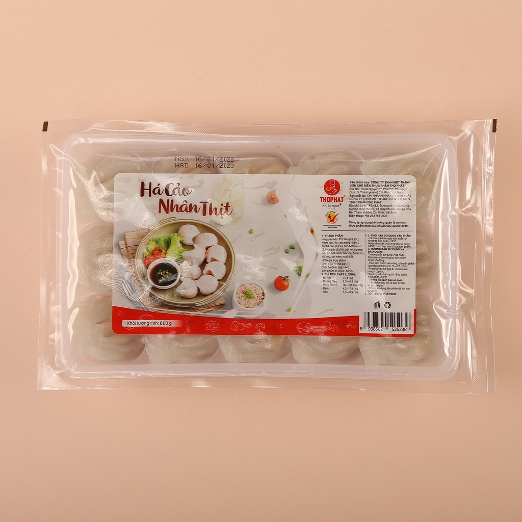 CHÍNH HÃNG Há Cảo Nhân Thịt THỌ PHÁT FOOD 600g