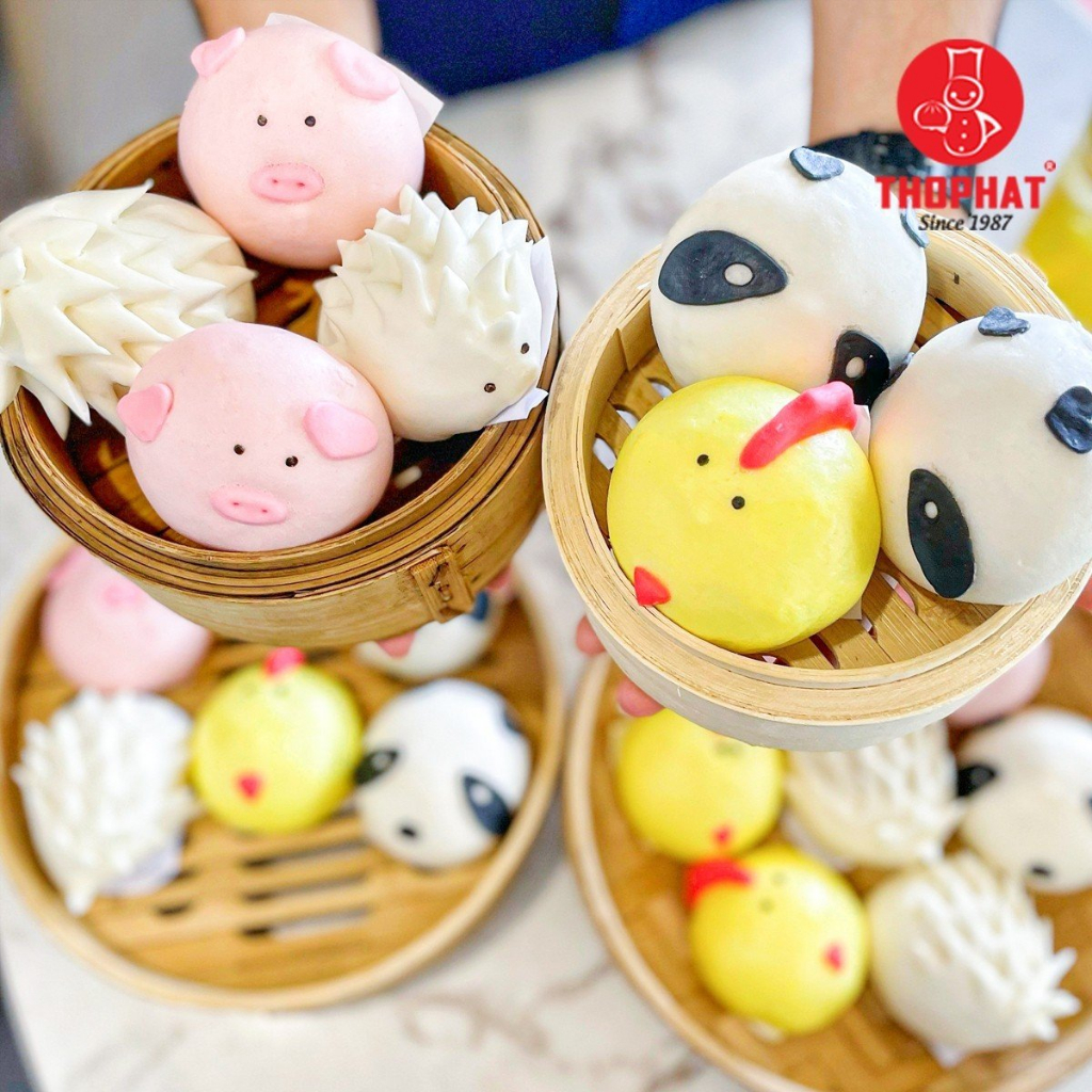 CHÍNH HÃNG Gói 4 Bánh Bao Con Gà THỌ PHÁT FOOD 200g