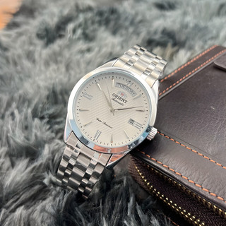 Đồng hồ nam automatic Orient dây thép máy nhật cao cấp