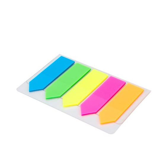 Giấy Note 5 màu nhựa mũi tên 125 sheets - Giấy note ghi chú nhiều màu dùng đánh dấu trang sách